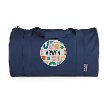 Personalised Abstract Design Kids Duffle Bag, 4 of 9