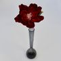 Deep Red Single Stem Paper Flower, thumbnail 2 of 4
