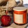 Toffee Apple Candle With Wooden Lid Large, thumbnail 1 of 2