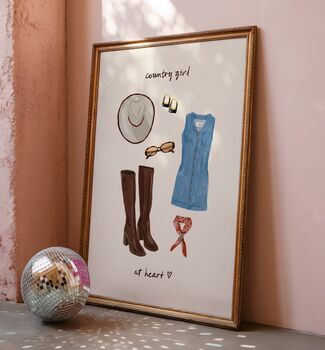 Country Girl At Heart Print, 3 of 3