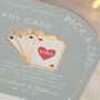 Arch Playing Cards Wedding Guest Book Alternative Sign, thumbnail 7 of 9