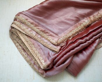 Reha – Rosewood Pink Organza Saree, 7 of 8