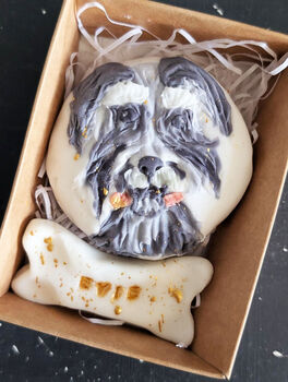 Personalised Hand Iced Pet Portraite Letterbox Biscuit Gift, 2 of 11
