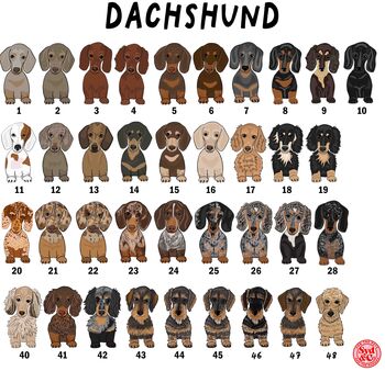 Personalised Dachshund Christmas Cushion Cover, 2 of 2