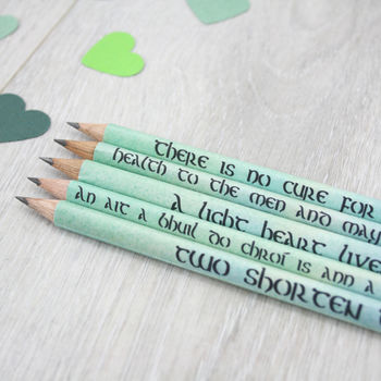 Irish Sayings: Best Friend Gift Pencils, 2 of 6