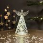 Light Up Glass Angel Hanging Decoration, thumbnail 1 of 4