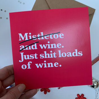 Funny Wine Christmas Card, 2 of 2