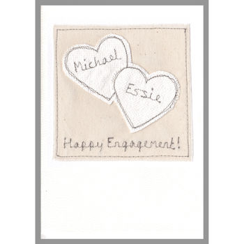 Personalised Hearts Engagement Card, 3 of 12