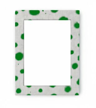 Upcycled Hand Painted Polka Dot Eco Wooden Photo Frame 5x7', 9 of 12