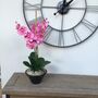 Large Pink Orchid Artificial Silk Flower Arrangement, thumbnail 1 of 7