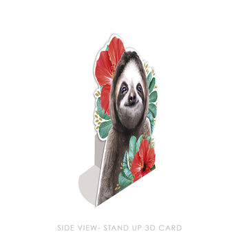 Sloth 3D Card Lola Design X Zsl, 2 of 2