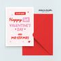 Wife First Valentines As Mr And Mrs Valentines Card, thumbnail 3 of 5
