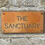 Corten Steel House Name Sign Modern, thumbnail 1 of 8