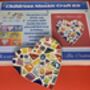 Childs Christmas Hanging Heart Mosaic Craft Kit, thumbnail 1 of 4