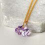 Amethyst Gemstone Cloud Necklace On Gold Vermeil, thumbnail 2 of 6