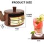 Wooden Tea Coaster With Stand Kettle Shape, thumbnail 4 of 10