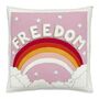 Freedom Cushion In Hand Embroidered Wool, thumbnail 2 of 5