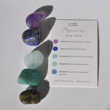 Aquarius Zodiac Crystal Kit, 3 of 4