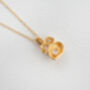Moonstone Gold Vermeil Plated Necklace June Birthday, thumbnail 1 of 8