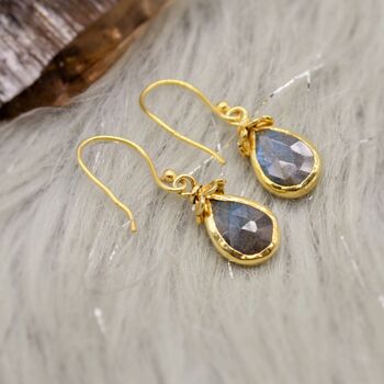 Labradorite Cute Dangle Silver Earrings, 5 of 8