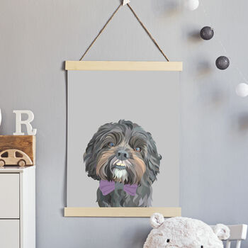 Custom Vibrant Personalised Pet Portrait Dog Cat, 3 of 12