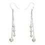 Elara Sterling Silver Pearl Drop Earrings, thumbnail 2 of 2