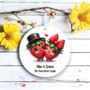 Personalised Cute Strawberry Love Food Fun Decoration, thumbnail 1 of 2