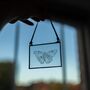 Butterfly Engraved Glass Decoration, thumbnail 1 of 5