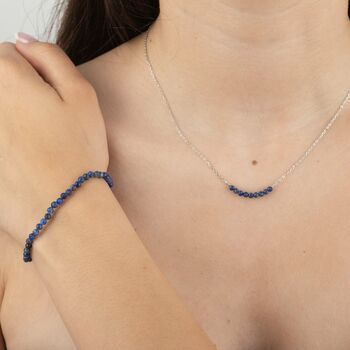 Blue Lapis Beads Necklace, 4 of 5