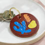 Personalised Hand Painted Leather Keyring, thumbnail 3 of 3