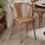 Vintage Wood And Rattan Dining Chair, thumbnail 1 of 5