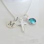 Christening Necklace In Sterling Silver, thumbnail 2 of 4