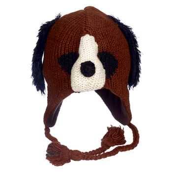 Dog Hand Knitted Woollen Animal Hat, 3 of 6