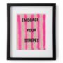 Stripe Hand Printed Repurposed Linen Wall Hanging Print, thumbnail 1 of 7