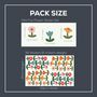Mini Fun Fabric Flower Wall Stickers, thumbnail 3 of 6