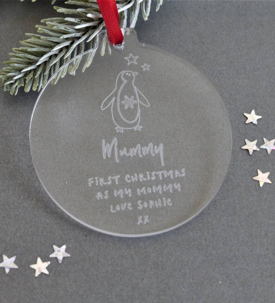 First Christmas As My Mummy Personalised Bauble