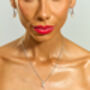 Royal Pearl Drop Pendant In Gold Vermeil, thumbnail 2 of 3