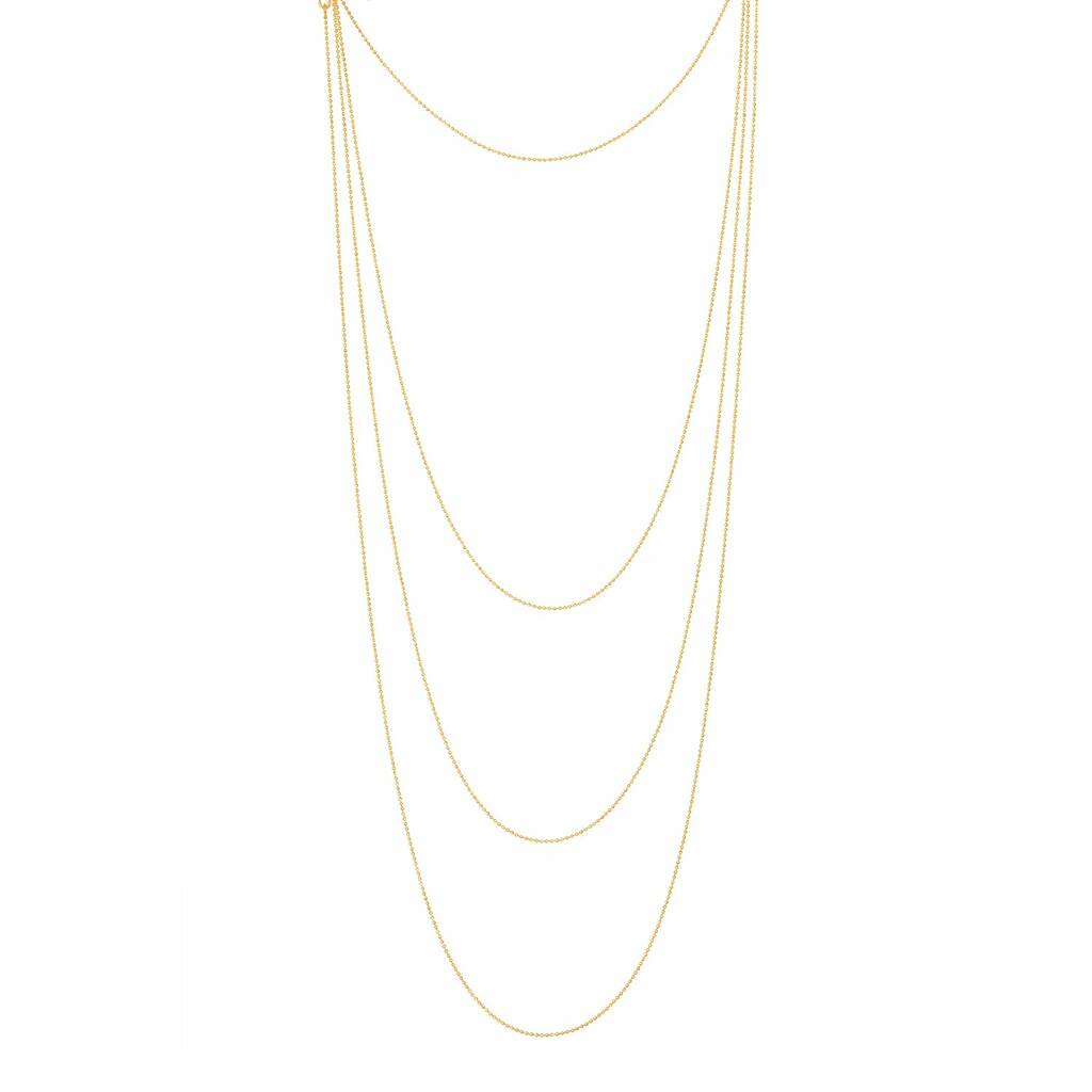 Beluga Infinity Chain, Gold By Talia Naomi Jewellery ...