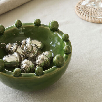 Mini Green Bobble Bowl, 3 of 3