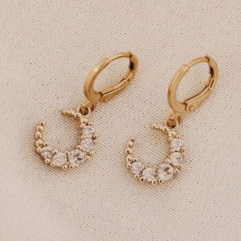 Moonglade Huggie Hoop Earrings, 3 of 9