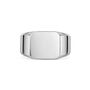 Octagonal Personalised Signet Ring 925 Solid Silver, thumbnail 6 of 6