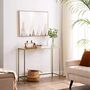 Modern Tempered Glass Console Table, thumbnail 2 of 7