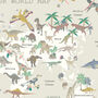 Dinosaur World Map Print, thumbnail 2 of 7