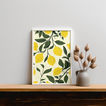 Lemon Art Print, Citrus Prints, Fruit Art, 3 of 7