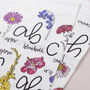 Floral Printed Cotton Tea Towel, thumbnail 7 of 10