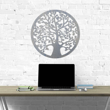 Mystery Tree Of Life Round Wooden Wall Elegance, 6 of 12