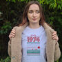 Personalised 50th Birthday Gift 1974 T Shirt, thumbnail 3 of 11