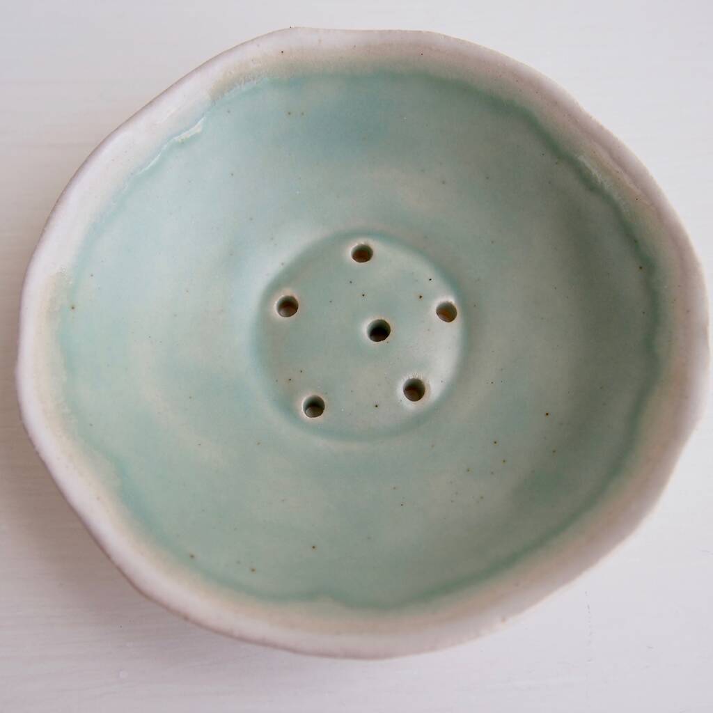 handmade turquoise ceramic soap dish by kabinshop | notonthehighstreet.com