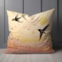 Harmony Of Swifts Hand Made Poly Linen Cushions, thumbnail 4 of 7