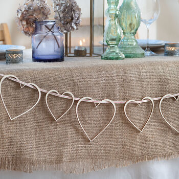 Heart Strings Wooden Heart Garland, 5 of 11